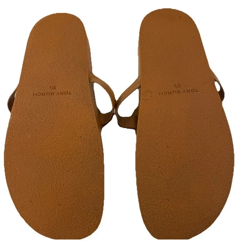 Women'e Tory Burch Miller Cloud Thong Sandal Size 10.5 in Miele Brown Size 10.5